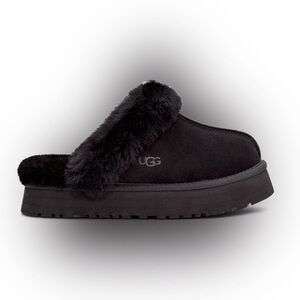 Like new Ugg Disquette black platform slippers